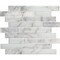 Msi Blocki Blanco Interlocking 12.2 In. X 11.61 In. X 8 Mm Glass Stone Mesh-Mounted Mosaic Tile, 10PK ZOR-MD-0227 - alternate 4